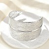 304 Stainless Steel Cuff Bangles for Women BJEW-Z096-02P-1