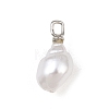Brass & ABS Plastic Pearl Pendants PL-CBAEB37-01B-P-1