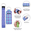 12Pcs 12 Style Polyester Pendant Keychains KEYC-BY0001-02-4