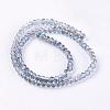 Electroplate Glass Faceted Rondelle Beads Strands EGLA-D020-3x2mm-18-2