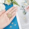 12Pcs 2 Colors 201 Stainless Steel Pendants STAS-UN0035-68-2