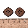 4-Hole Oval Wood Buttons BUTT-Q046-11B-3