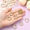 15Pcs 3 Styles Zinc Alloy Spring Gate Rings FIND-CJ0004-77-4
