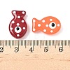 Painted Glass Beads Enamel Beads X-LAMP-D303-04-3