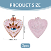 2Pcs Cloth Computerized Embroidery  Sew on Patches PATC-FH0001-39A-2