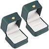 2Pcs PU Leather Jewelry Boxes CON-CL0001-16-1