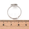 Adjustable Brass Pad Ring Base Findings KK-K110-01P-NR-4