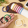 10Pcs 10 Colors Round Nylon Milan Cord Bracelet Making BJEW-TA0001-25-6