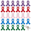  30Pcs 5 Colors Awareness Ribbon Enamel Pin JEWB-NB0001-20-1