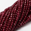 Dyed Natural White Jade Round Beads Strands G-E311-4mm-03-3