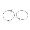 Ion Plating(IP) 316L Surgical Stainless Steel Hoop Earring Findings STAS-G130-03M-21MM-2