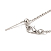 Brass Ball Chain Necklaces NJEW-B119-06P-1