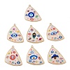 Printed Alloy Big Pendants AL-CBAA786-03G-1