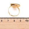 304 Stainless Steel Resin Cuff Open Rings RE-E001-02G-6
