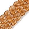 Glass Beads Strands GLAA-R024-11x8mm-17-1