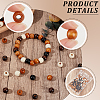 500Pcs 5 Colors Maple Wood Beads WOOD-GF0002-47-6