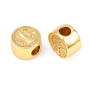 Brass European Beads KK-CBABBCE-01G-2