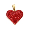 201 Stainless Steel Clay Pendants STAS-R166-02D-G-1