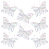Gauze & Iron Butterfly Decoration for Wedding AJEW-WH0709-354-1