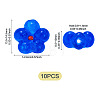 10Pcs Transparent Handmade Bumpy Lampwork Beads LAMP-TADJ0001-48B-4