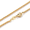Brass Rope Chain Necklaces NJEW-I247-06G-3