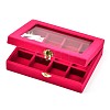 Wooden Rectangle Jewelry Boxes OBOX-L001-04C-3