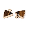 Natural Tiger Eye Pendants G-Q606-103G-03-2
