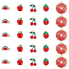 50Pcs 5 Styles Alloy Enamel Pendants ENAM-SC0005-65-1