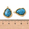 Dyed Synthetic Turquoise Pendants GG-L002-01G-02-3