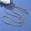 304 Stainless Steel Rope Chain Necklaces X-NJEW-F226-03G-02-4