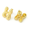 Rack Plating Brass Earrings EJEW-S222-01G-H-2