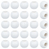 50Pcs Spray Painted Wood European Beads WOOD-PA0001-78B-7