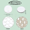   1 Bags Flat Round Porcelain Cabochons DIY-PH0005-44-4