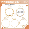 2Bags 10Pcs Iron & Alloy & Plastic Pearl Anklets & Charm Anklets for Women AJEW-HY0002-65B-2