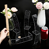 Desktop Acrylic Slant Back Single Necklace Display Stands ODIS-WH0025-234C-3
