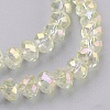 Electroplate Glass Beads Strands GLAA-K027-02AB-3
