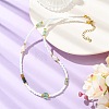 Natural Green Aventurine Heishi Beads & Rice Natural Pearl & Glass Seed Beaded Necklaces NJEW-JN06249-01-1