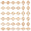   36pcs 18 styles Glass Connector Charms GLAA-PH0002-85-1