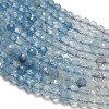 Gradient Color Natural Devil Blue Aquamarine Beads Strands G-NH0072-B01-3mm-5