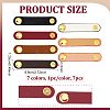 7Pcs 7 Colors PU Leather Purse Shortener Adjustable Buckles FIND-PH0038-13A-2