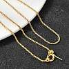 1.2MM Brass Box Chain Asjustable Slider Necklaces NJEW-C116-01G-3
