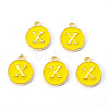 Golden Plated Alloy Enamel Charms LS-X-ENAM-S118-09X-1