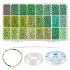 480g 24 Colors 12/0 Glass Round Seed Beads SEED-CJ0001-09-1