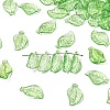 Transparent Acrylic Pendants X-DBLA156-8-1