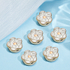 6Pcs Zinc Alloy Cufflinks BUTT-ME0001-50B-02-5