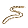 Brass Curb Chain Necklaces NJEW-JN03097-03-1