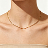 Vintage Brass Textured Twisted Chain Necklaces for Women ED4073-3