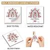 10 Sheets Paper Lip Balm Adhesive Label Stickers STIC-WH0026-007-3