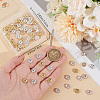 100Pcs 2 Colors Rack Plating Brass Rhinestone Spacer Beads KK-BBC0016-23B-3