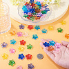 90Pcs 9 Colors Transparent Glass Beads GLAA-TA0004-42-6